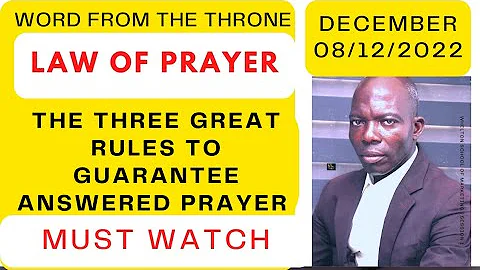 #Law Of Prayer*: #The Three Great Rules To Ensure ...