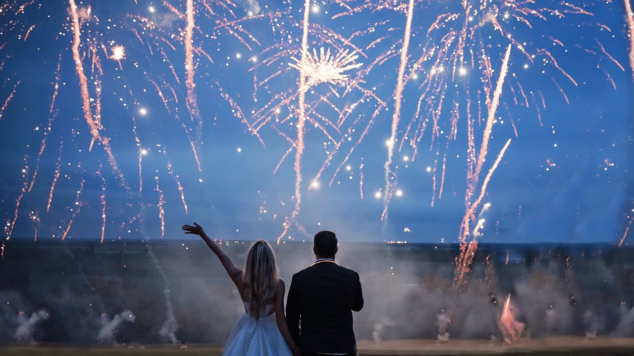 [4K] Breathtaking Wedding Fireworks Display - Great Plains Pyro