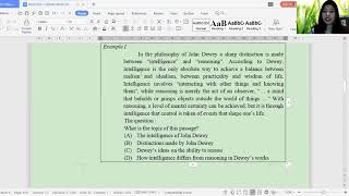 PREVIEWING AND READING FOR MAIN IDEA