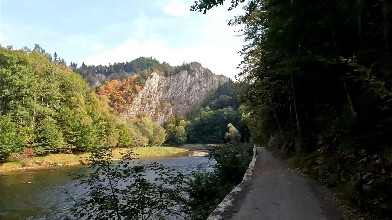 Droga Pienińska , przełom Dunajca  - rowerem