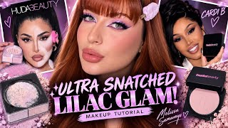 Information ULTRA SNATCHED LILAC GLAM! 💜✨ | Huda Beauty x Cardi B Makeup Tutorial 🩷 Melissa Samways Update