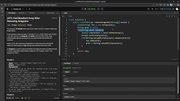 #LeetCode 2273 | Find Resultant Array After Removing Anagrams #Java