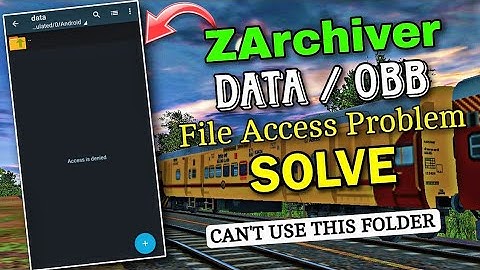 TRAINZ SIMULATOR DATA PROBLEM SOLVED  || Zarchiver data file access problem solved
