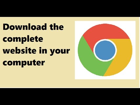 How to download whole website in your computer to run without internet