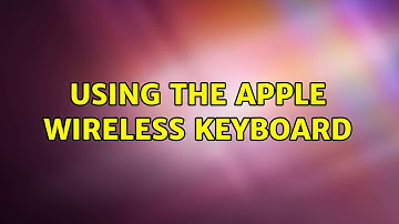 Ubuntu: Using the Apple Wireless Keyboard