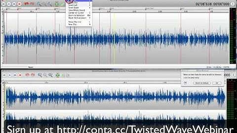 Learn TwistedWave with George Whittam on a VoiceOverXtra Webinar July 18