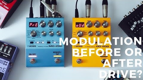 Pedal Order Basics | Chorus, Flanger, Phaser Before or After Overdrive? | Boss MD-200 & OD 200
