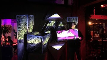Projection Mapping on Moving Objects + Laser Cut Surfaces