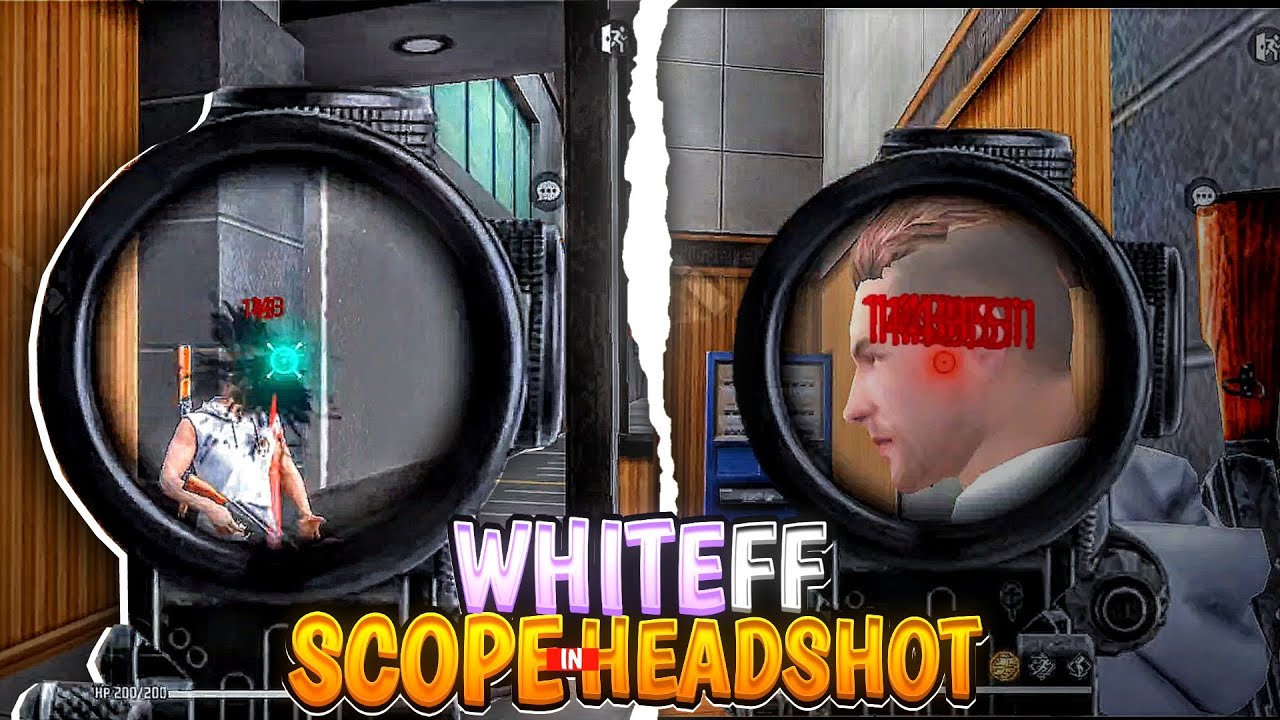 Ff Scope white FF🔥⚡ scopein headshot trick😱| white FF secret revealed 🔥 - YouTube