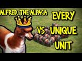 ALFRED, THE ALPACA vs EVERY UNIQUE UNIT | AoE II: Definitive Edition