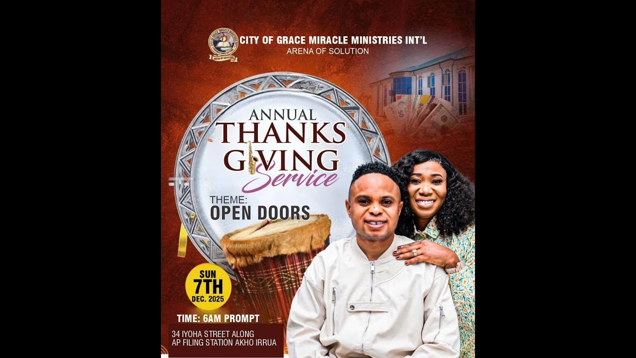 ANNUAL HARVEST THANKSGIVING SERVICE - YouTube