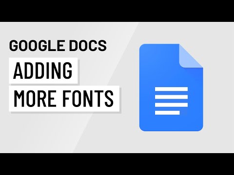 How to add more fonts to Google Docs