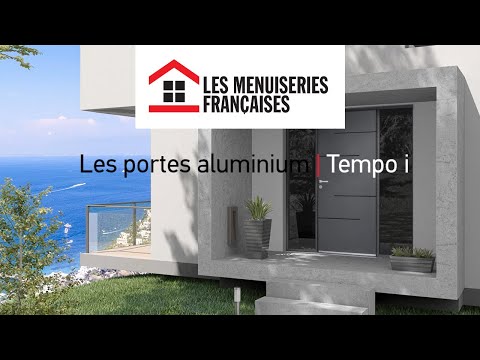 Tempo I : les portes d'entrée aluminium / Les Menuiseries Françaises