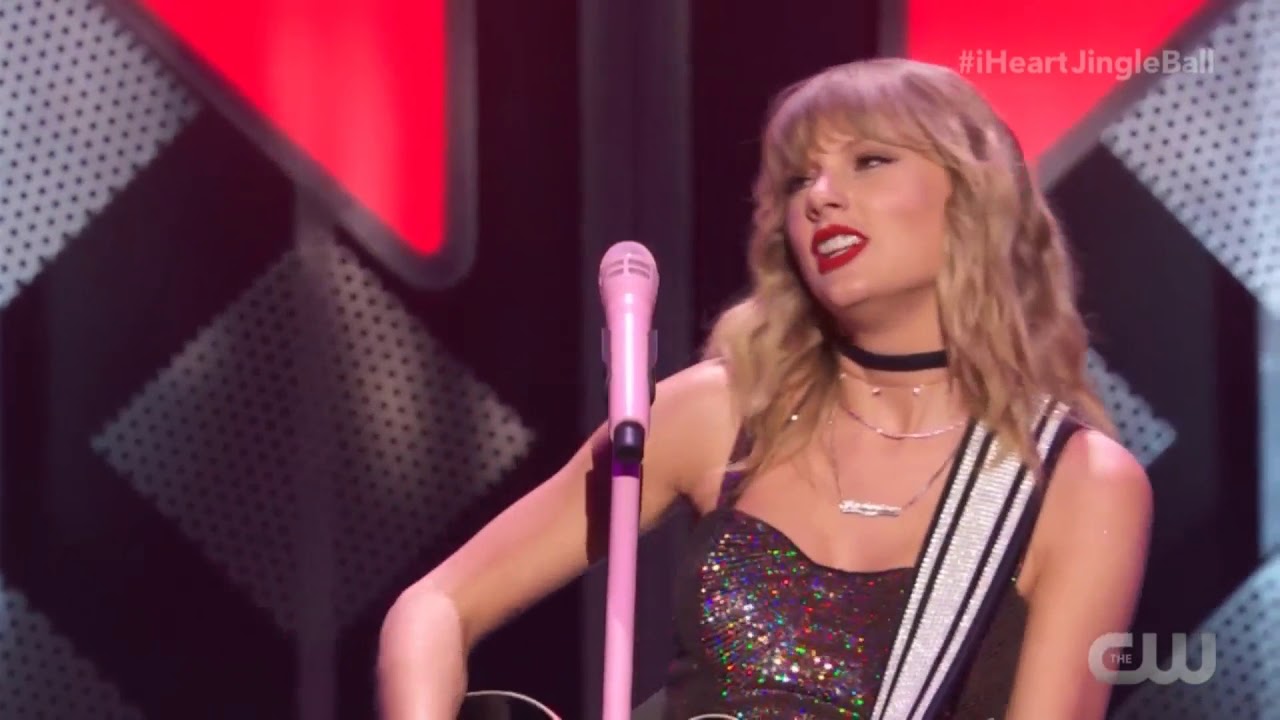 Taylor Swift Welcome To New York Acoustic Live At The Z100 Iheartradio Jingle Bell Ball 2019