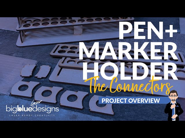 Pen + Marker Holder (48) – Big Blue Laser Designs