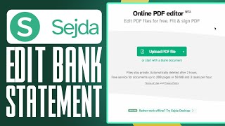How To Edit Bank Statement PDF (2025) Simple Tutorial
