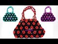 How to make Beaded Hand bag for beginners/  easy hand bag/ পুতির ব্যাগ/ জলপাই পুতির ব্যাগ