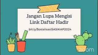 Sosialisasi SASIKAP Evo Tahun 2024