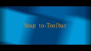 snap to toolbar