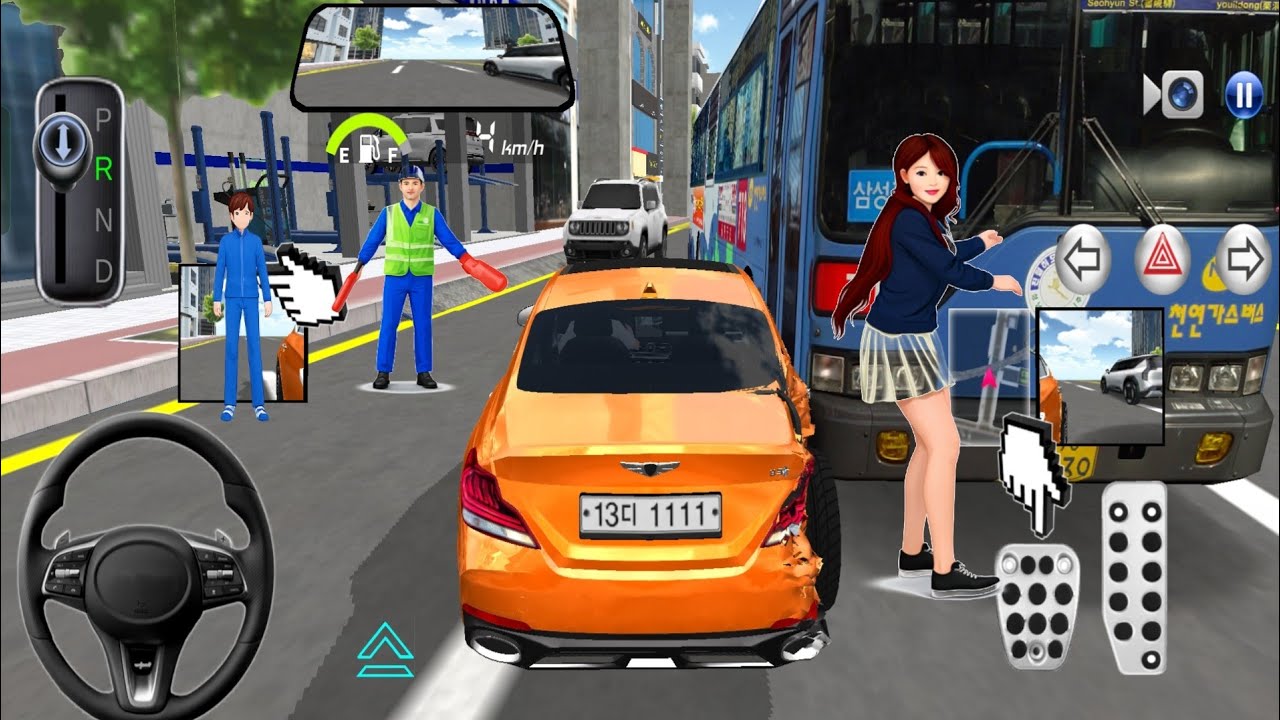 Heavy Excavator & Police Car VS Bullet Train Crash Trest 🚘🚄 3D Driving Class 2026 - Android Gameplay