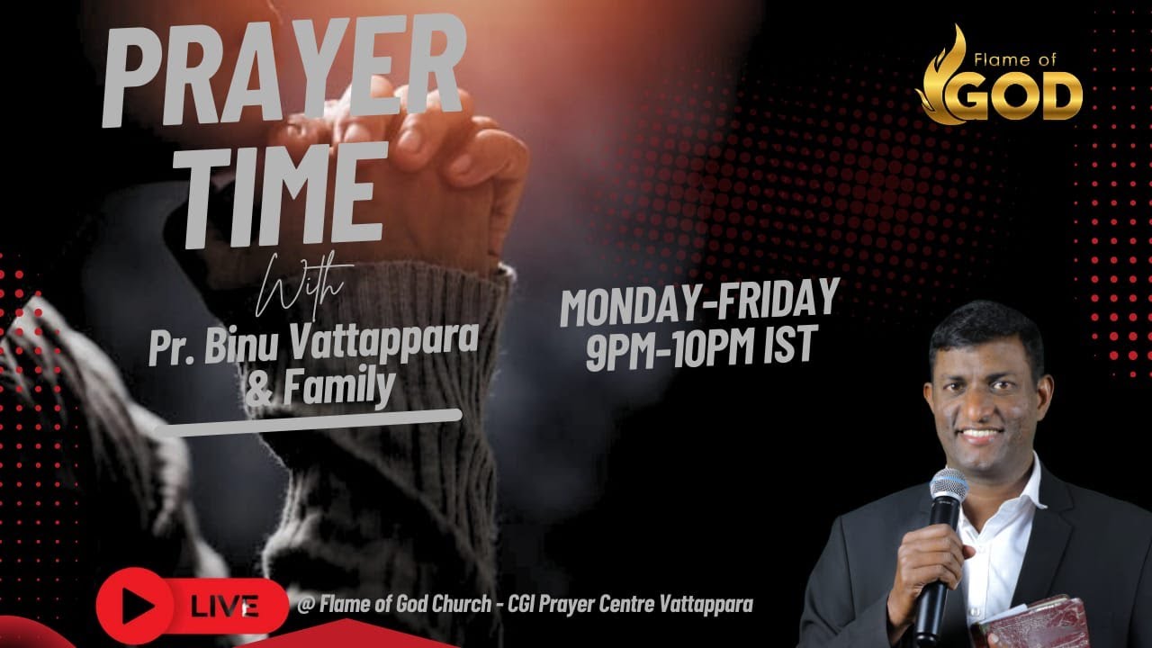 🔴 Live Prayer Time with Pr. Binu Vattappara | Flame of God Church | 05 Feb 2026