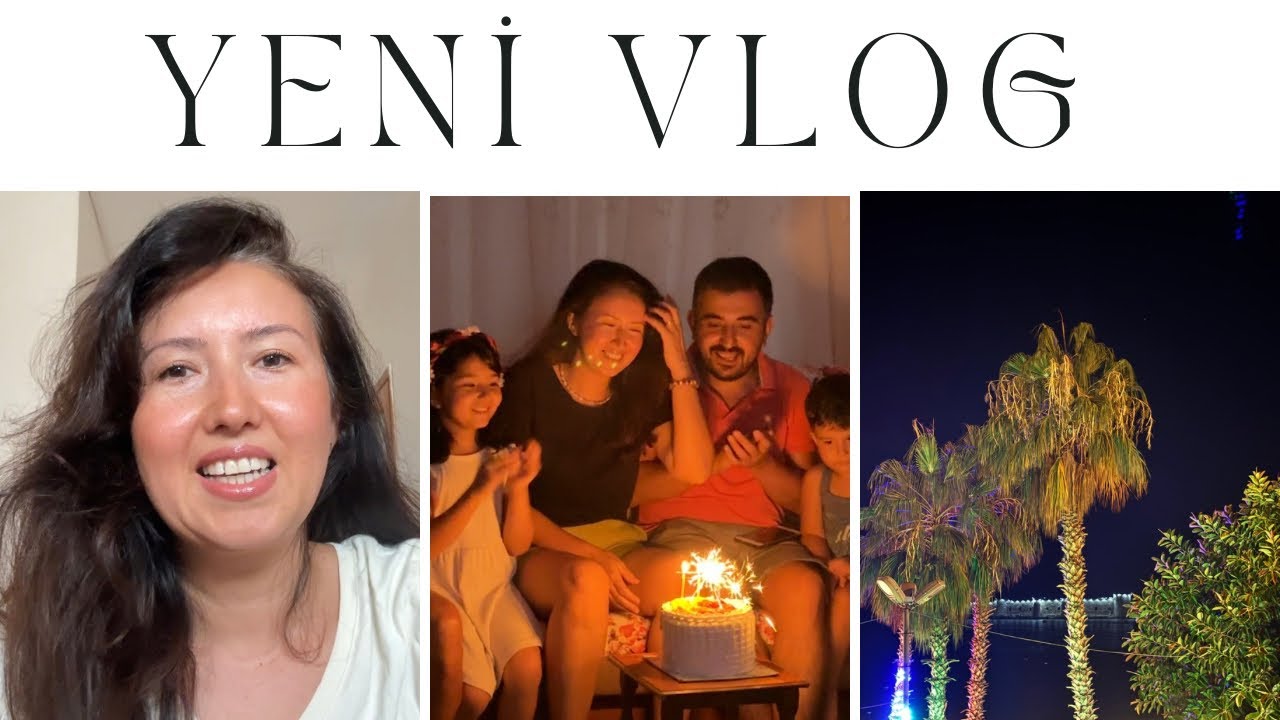 Mersin günlükleri / Günlük vlog / Sahil yürüyüşü 🌊 , Doğum günüm 🎉💕 pastamı kendim aldım 🎂