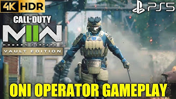 MODERN WARFARE 2 Vault Edition Oni Operator Gameplay PS5 | MW2 Kill Confirmed Mode Gameplay 4K HDR