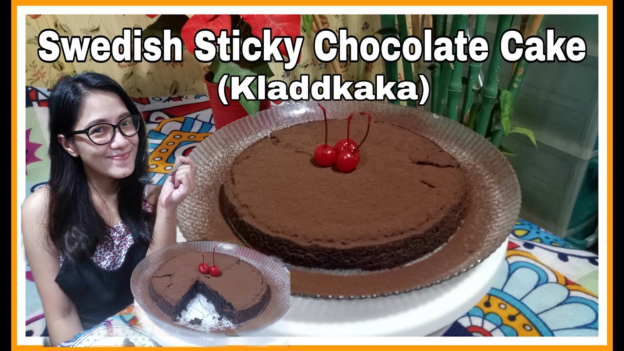 How To make Swedish Sticky Chocolate Cake Kladdkaka Easy Recipe