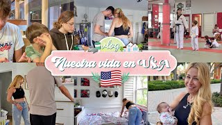 🇺🇸 Organizando la zona de estudio 📖  Mi brillante idea 😁 Nuestra vida en USA VLOG