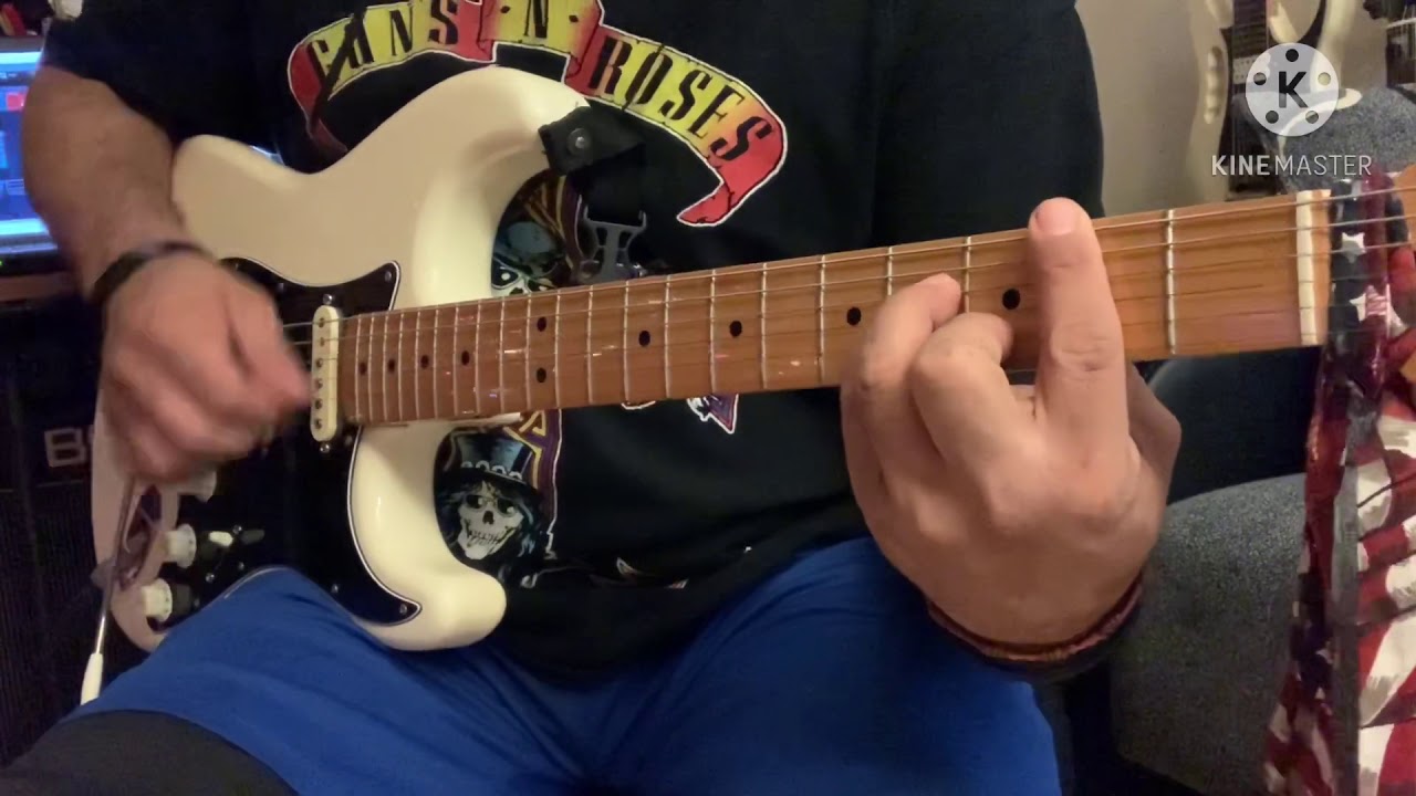 Pink Floyd Comfortably Numb last solo Electric guitar chords