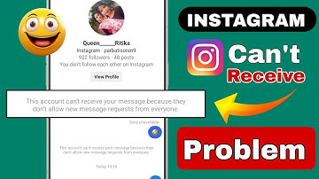This account cannot receive your message Instagram this account cannot receive your message