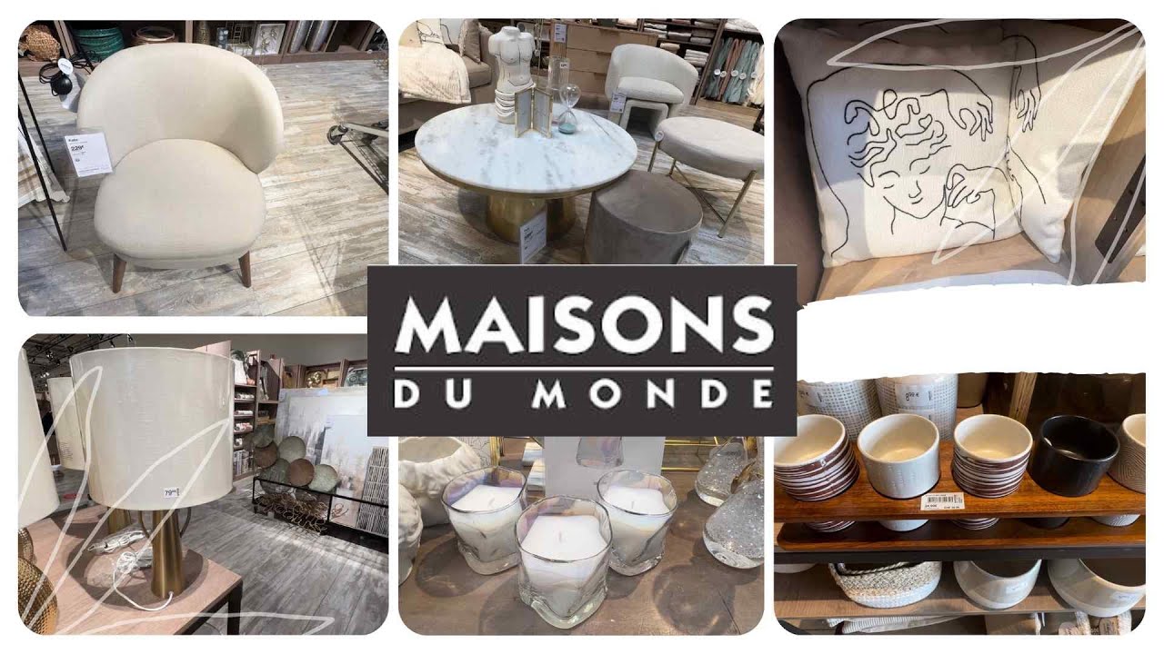 MAISONS DU MONDE ARRIVAGE  1-09-2023 DÉCORATION D'INTÉRIEUR CANAPE VAISSELLE CUISINE