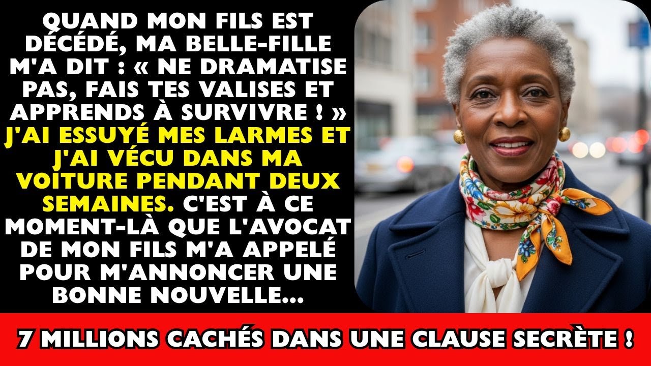 Après la mort de mon fils, ma belle-fille a osé me dire : « Fais tes valises et disparais. »