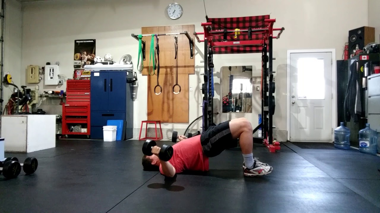 Glute Bridge Chest Fly YouTube