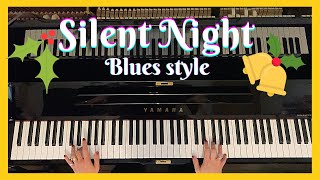 Video thumbnail of "Silent Night Blues style piano"