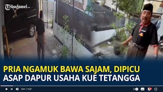 Viral Pria Ngamuk Bawa Sajam Di Malang Dipicu Asap Dapur Usaha Kue Kacang Tetangga