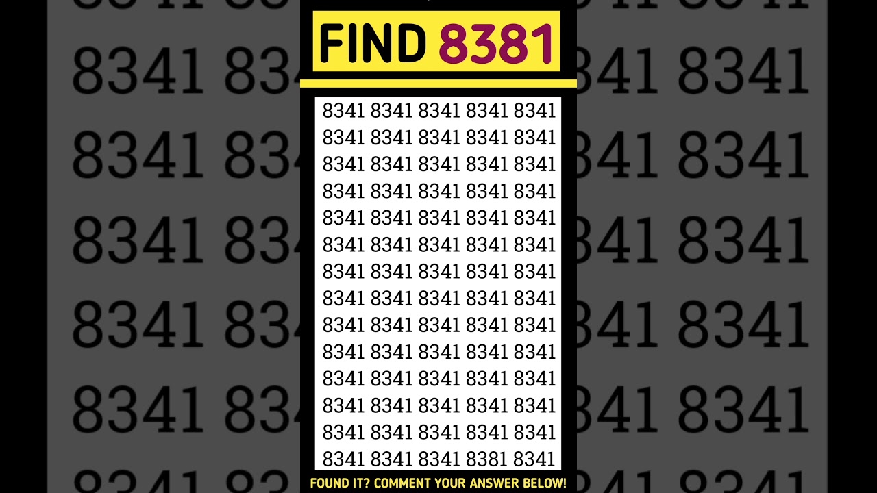 ⚡ Spot the Odd Digit Before Time’s Up! ⏱️🧩