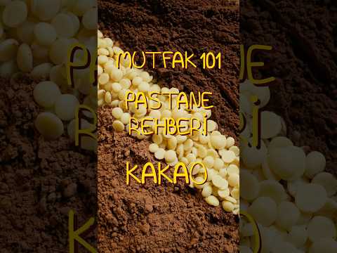 MUTFAK 101: Pastane Rehberi / Kakao🍫 #mutfak101 #gastronomi #mutfakipuçları