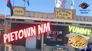 Pietown New Mexico  Gatherin Place Cafe Bakery  US HWY 60  Scenic Mountains