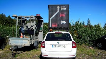 Mobile Car VMS, Variable Message Signs, LED display
