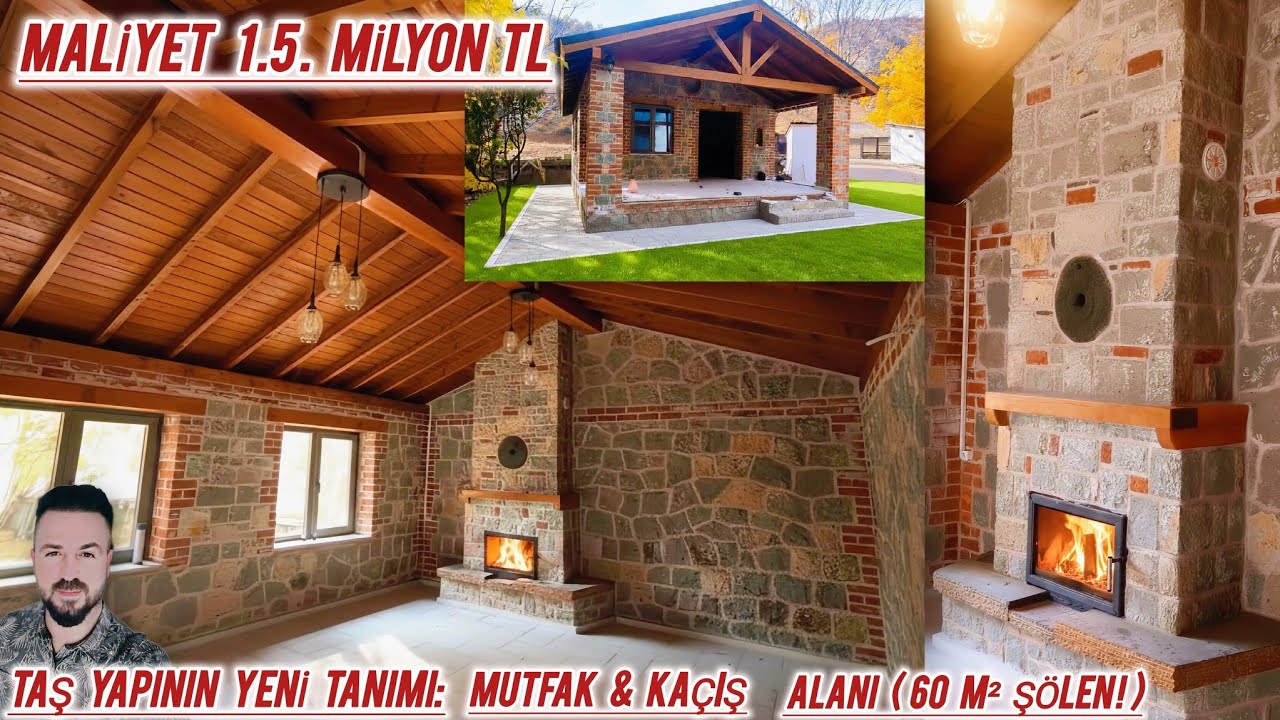 30 Günde Biten 60 m² Taş Ev! | Yapım Aşamalar: 30-Day Stone House Build | 60 m² Construction Process