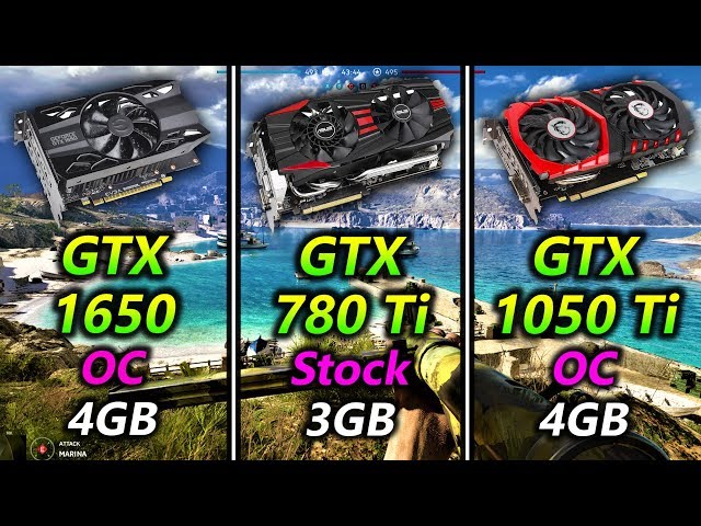 GTX 1650 OC vs GTX 780 Ti Stock vs GTX 1050 Ti OC | Tested in 15 PC  Gameplay - YouTube