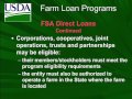 USDA FSA Loan Programs