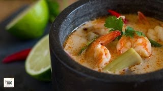 Cocina Tailandesa: Tom Yam Kung con leche de coco (ต้มยำกุ้งน้ำข้น)