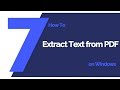 How to Extract Text from PDF on Windows | PDFelement 7