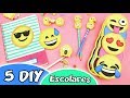 5 DIY ÚTILES ESCOLARES EMOJIS EPISODIO #8- Regreso a Clases | Manualidades aPasos