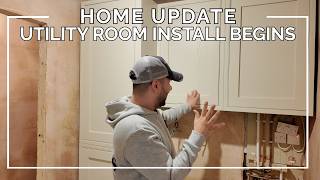 HOME RENOVATION UPDATES | UTILITY ROOM INSTALL BEGINS