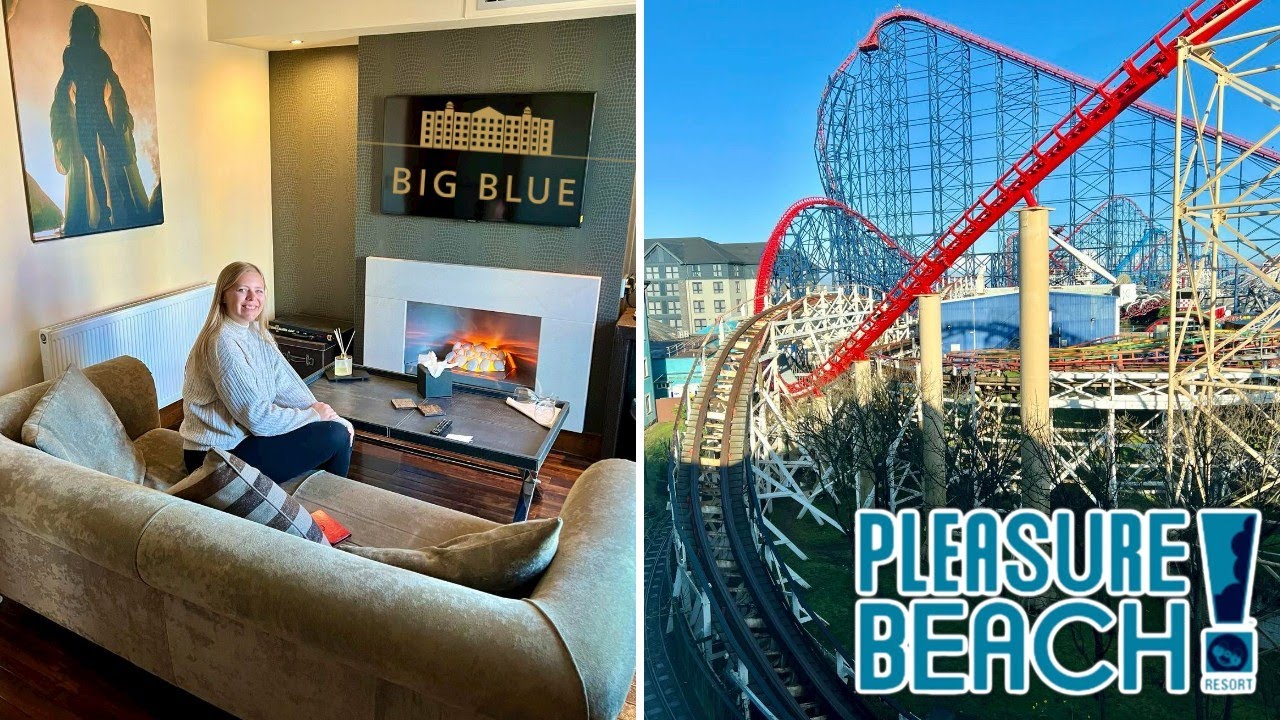 Big Blue Hotel Blackpool Pleasure Beach  - Room Tour & AMAZING Park Views!
