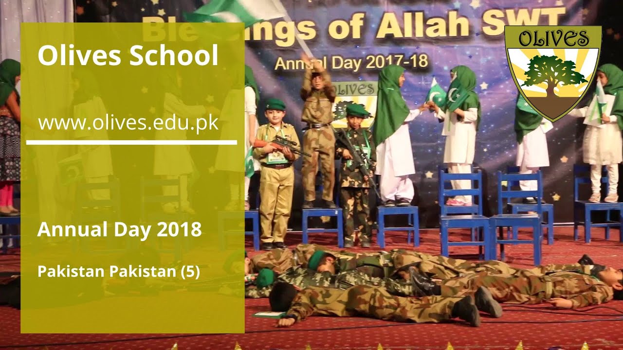 Pakistan Pakistan (5) | Annual Day 2018 | Olives School - YouTube