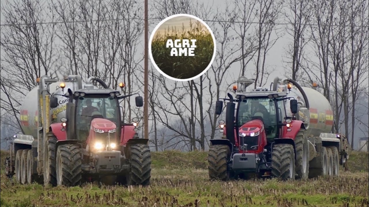 Interramento digestato | Massey Ferguson 7726 S & 7624 | 2x Ravizza MaxiCargo 200 + Garda | Danesi